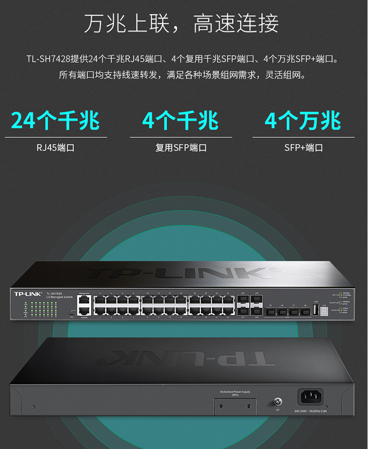 TP-LINK TL-SH7428三層網管型交換機